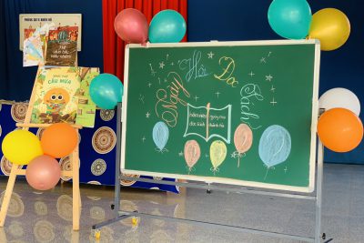 Ngày hội đọc sách năm học 2023 – 2024 tại Trường tiểu học Nguyễn Văn Trỗi với chủ đề: Hôm nay ngày mai đọc sách thành tài