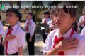 Học sinh trường Tiểu học Nguyễn Văn Trỗi hát quốc ca tại Địa chỉ đỏ